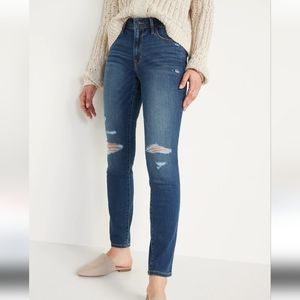 Old Navy mid-rise Rockstar ripped jeans